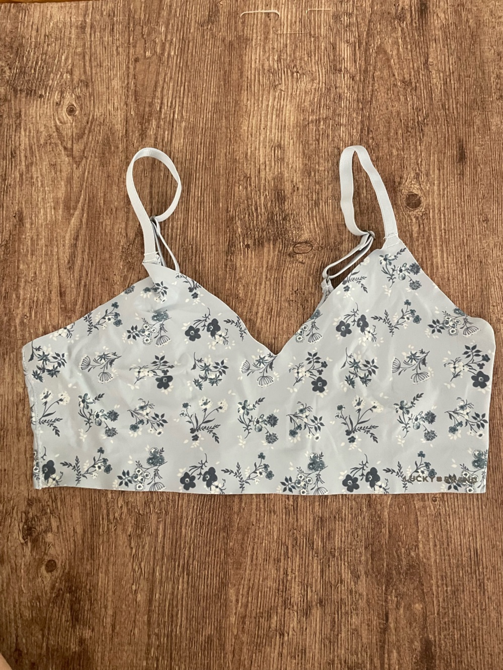 Lucky Brand Floral Seamless Bralette Size Large